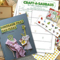 DELUXE PACK: Dinosaur That Had Fleas, signed by author plus Craft-a-Saurus Activity pack